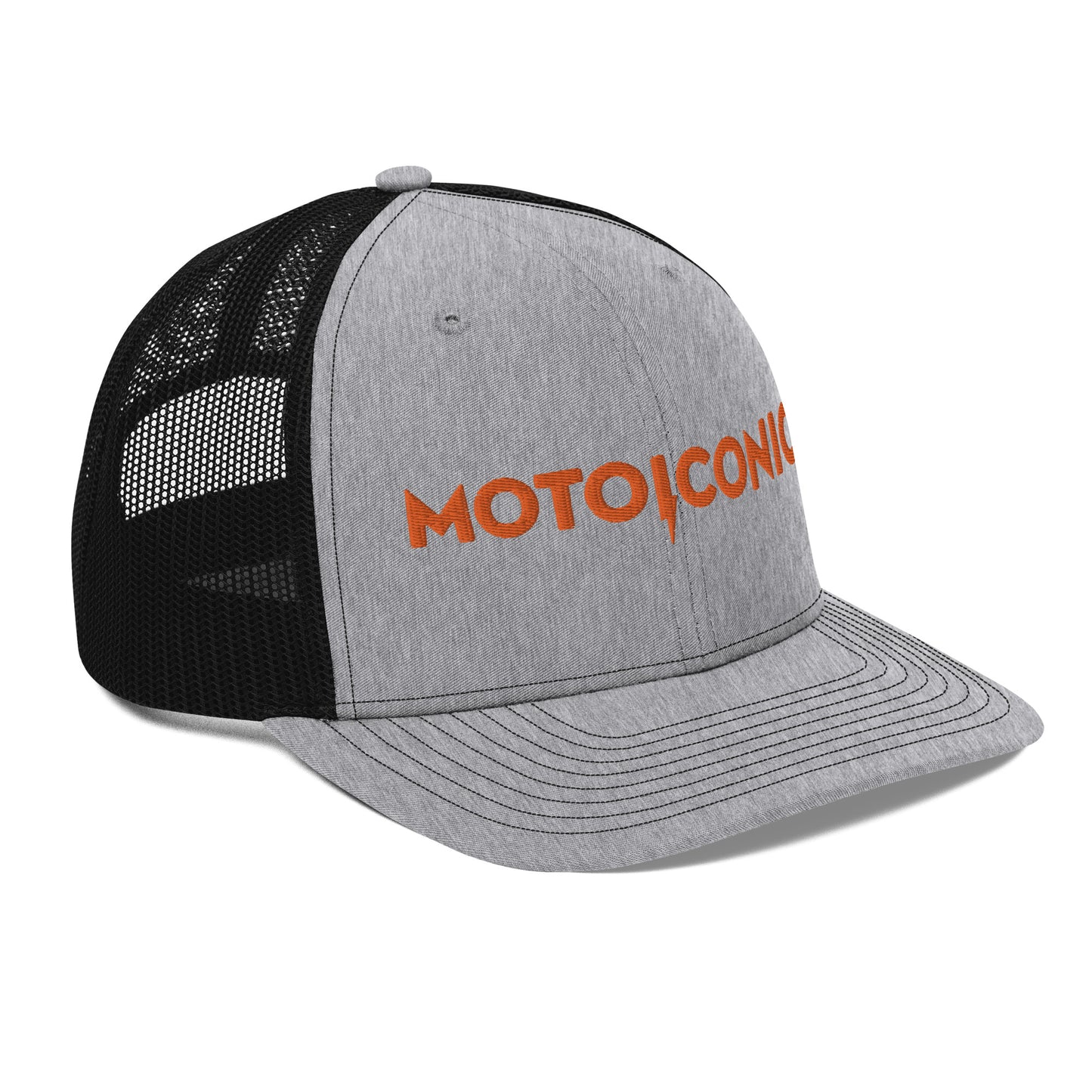MOTOICONIC Embroidered Lightning Logo Trucker Cap