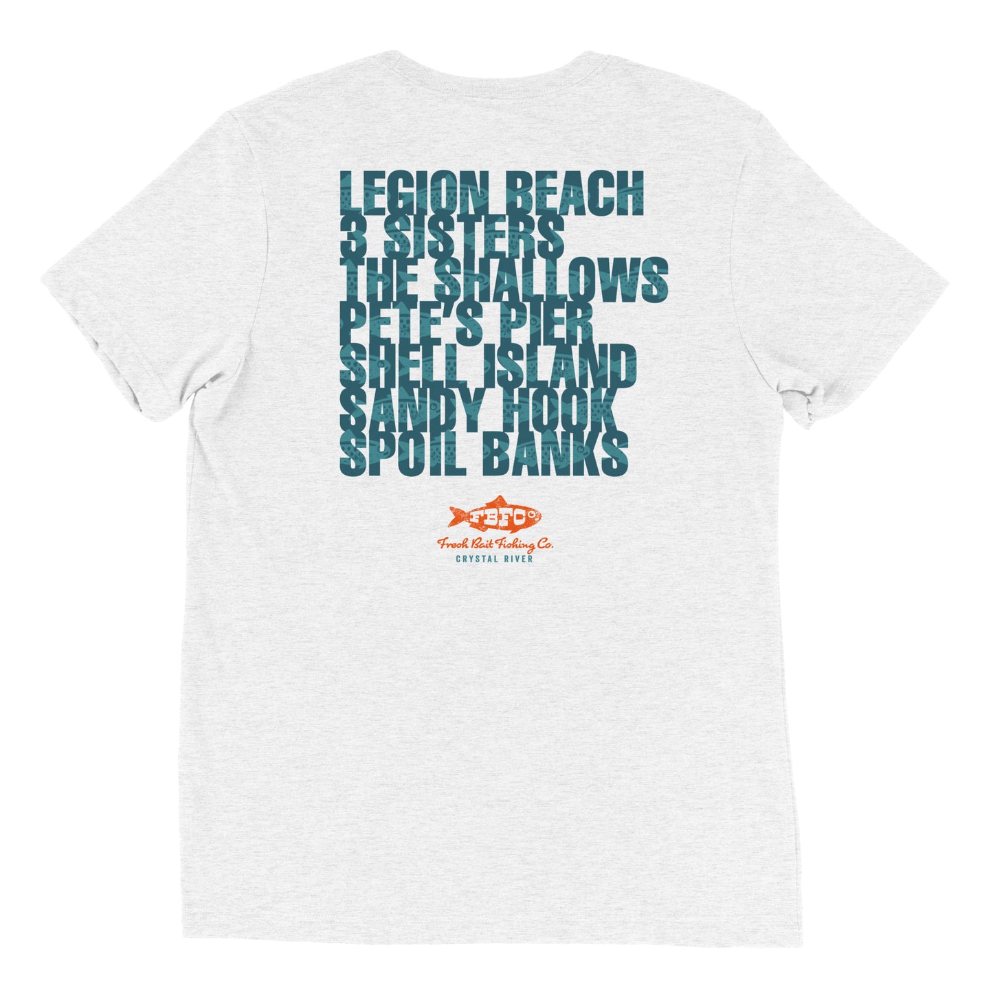 Fresh Bait Fishing Co. Locals - Crystal River ultra soft tri-blend T-shirt