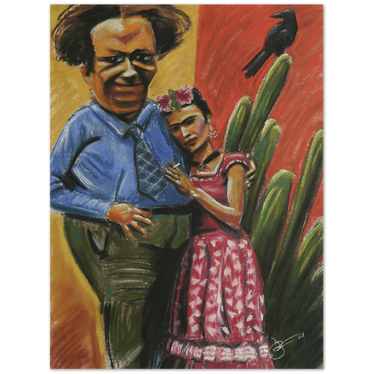 "Frida y Diego" 18" x 24" Museum-Quality Matte Paper Poster