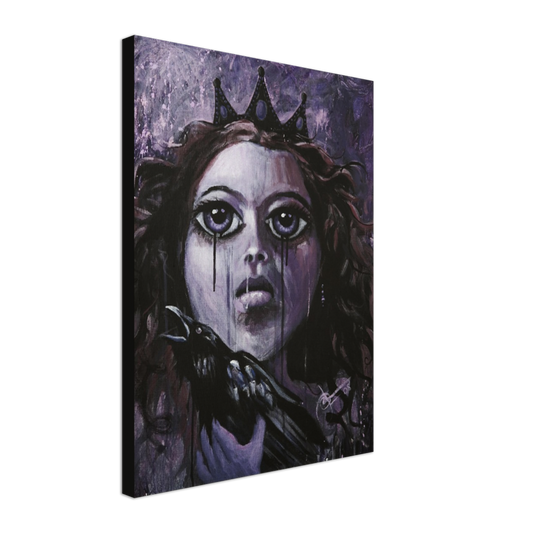 "Crow Queen" 18" x 24" Print on Canvas