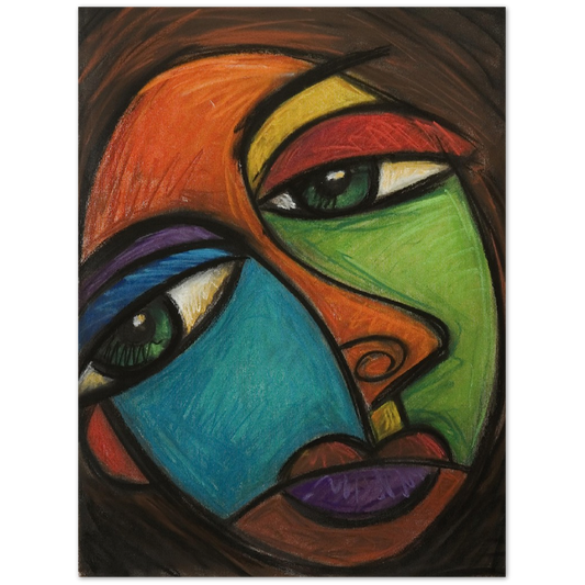 "colorful contemplation" 18" x 24" Museum-Quality Matte Paper Poster