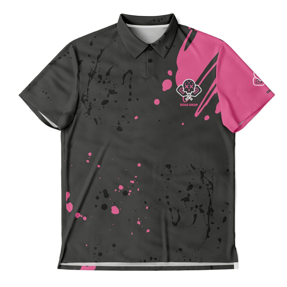 Dead Drop Polo - Grey Splatter