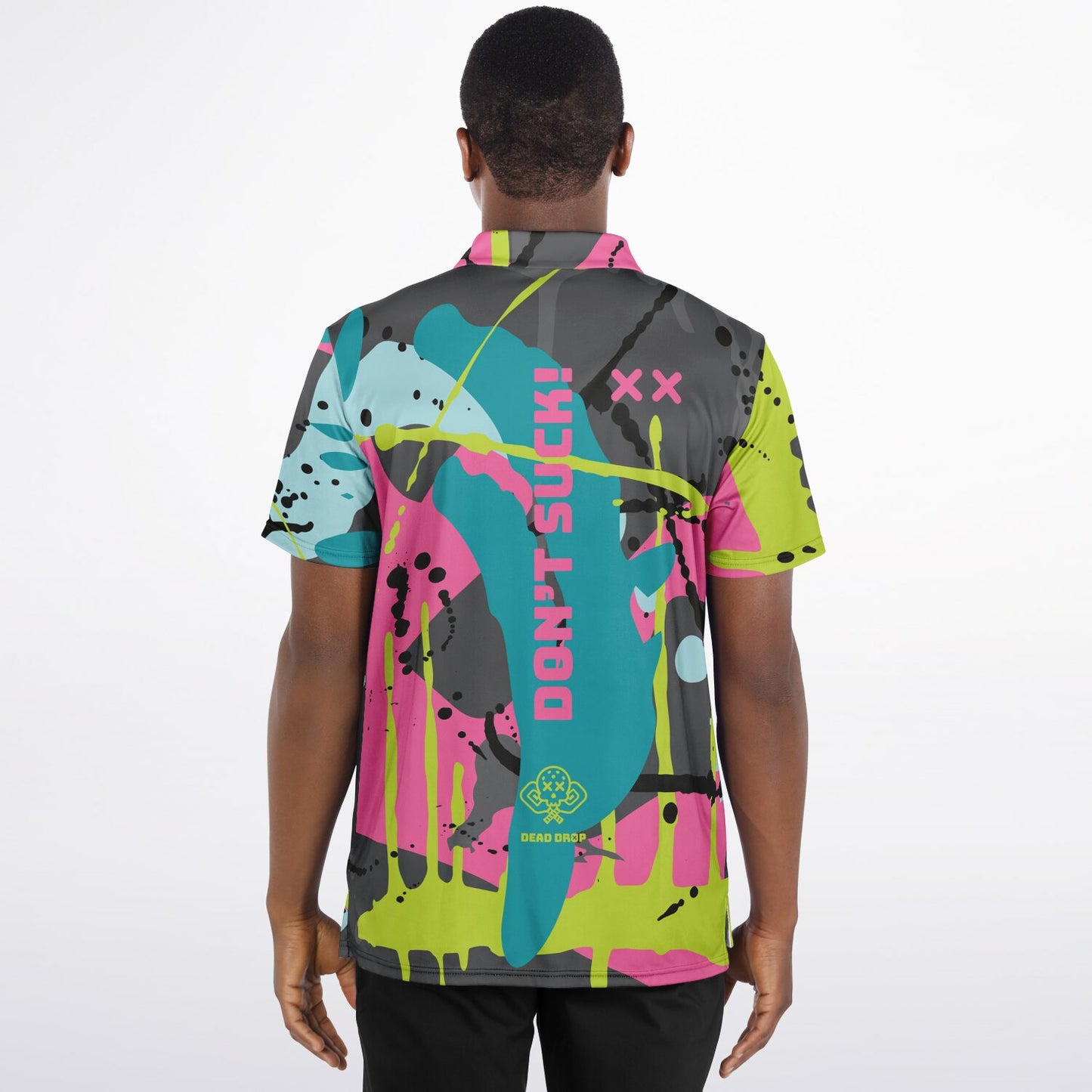 Dead Drop Men's Polo Shirt - Splatters