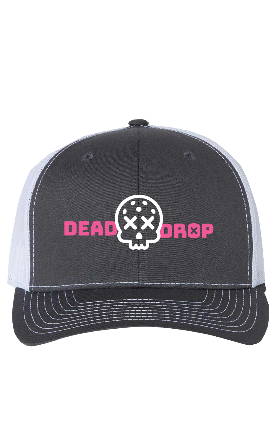 Dead Drop Trucker Hat - Pink/White Embroidered Logo