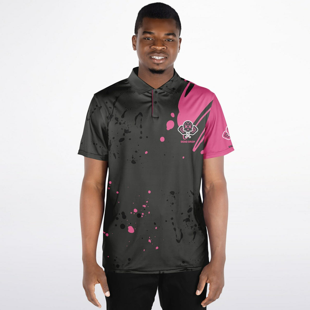 Dead Drop Polo - Grey Splatter