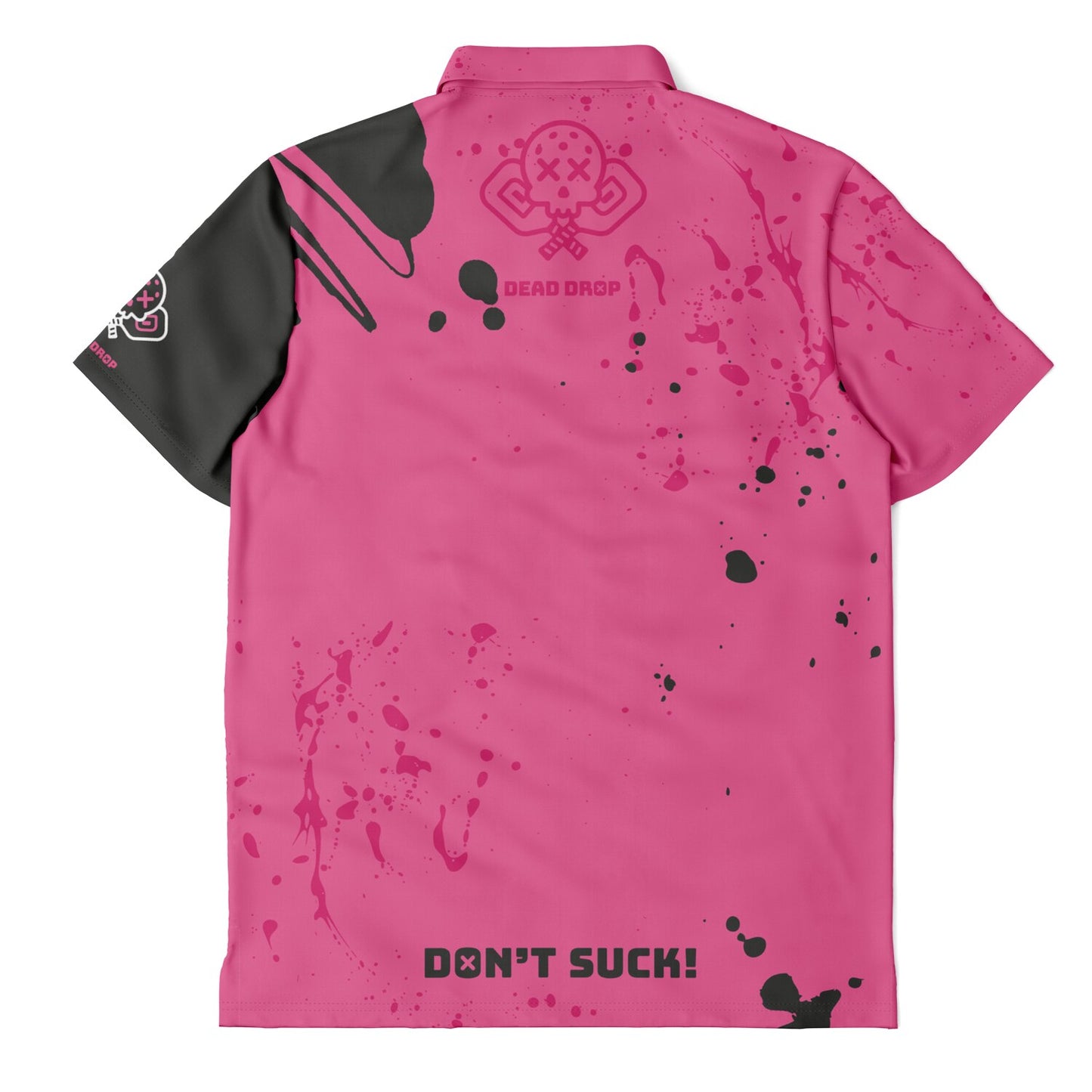 Dead Drop Men's - Pink Splatter Polo Shirt