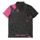 Dead Drop Men's Polo Shirt - Grey|Pink Splatter