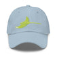 Silver Rays - Bright Yellow Ray Dad hat