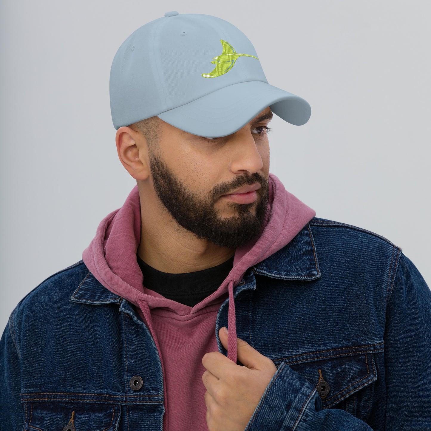 Silver Rays - Bright Yellow Ray Dad hat