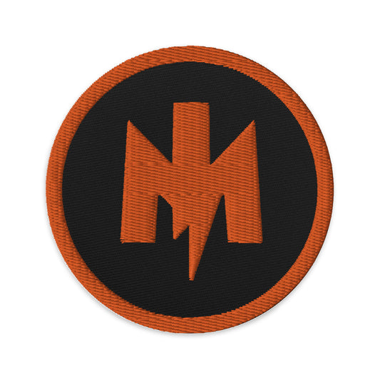 MotoIconic Circular M-Lightning Logo Embroidered patches
