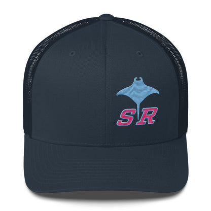 Silver Rays SR Logo Side Embroidered Trucker Cap