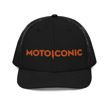 MOTOICONIC Embroidered Lightning Logo Trucker Cap