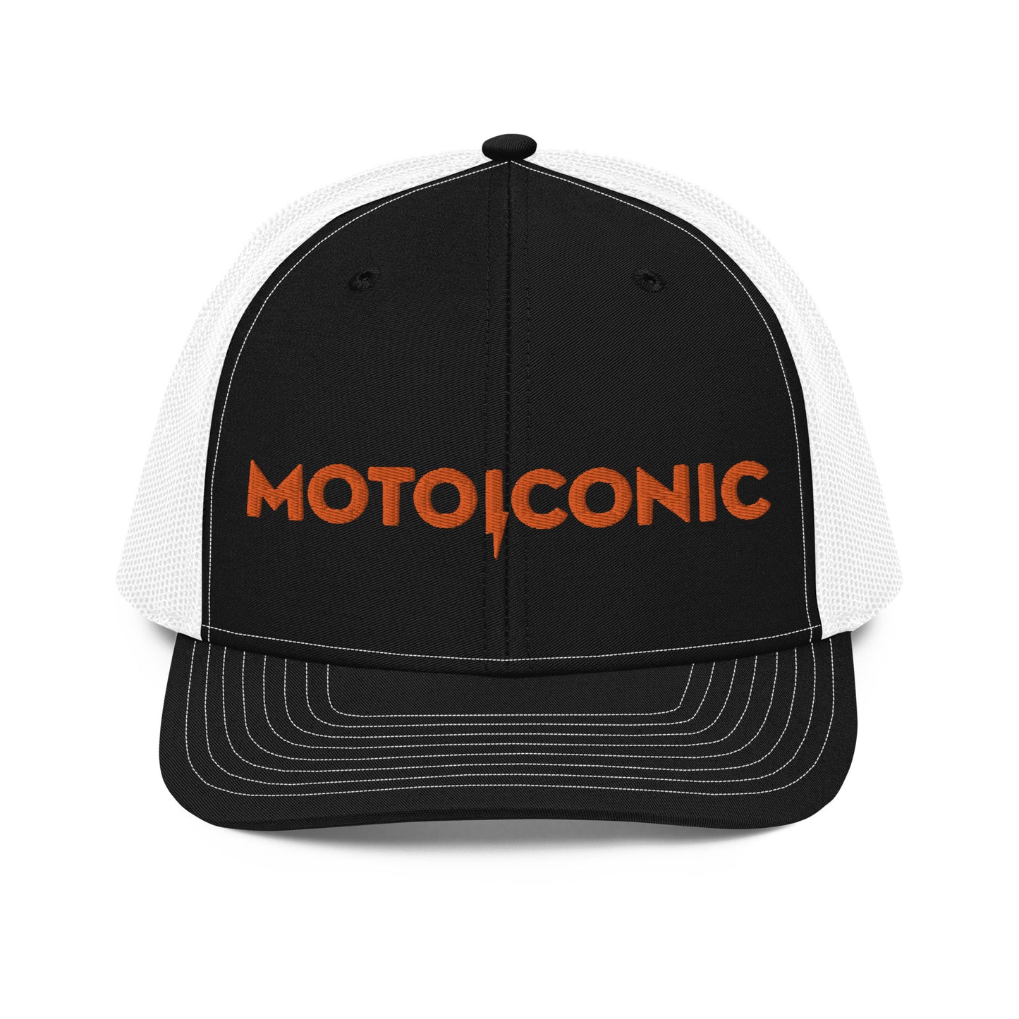 MOTOICONIC Embroidered Lightning Logo Trucker Cap