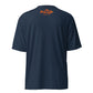 Fresh Bait Fishing Co. Blue & Orange Logo performance crew neck t-shirt