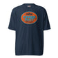 Fresh Bait Fishing Co. Blue & Orange Logo performance crew neck t-shirt