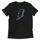 Blue Lightning Bolt Super Soft Tri-Blend Short sleeve t-shirt