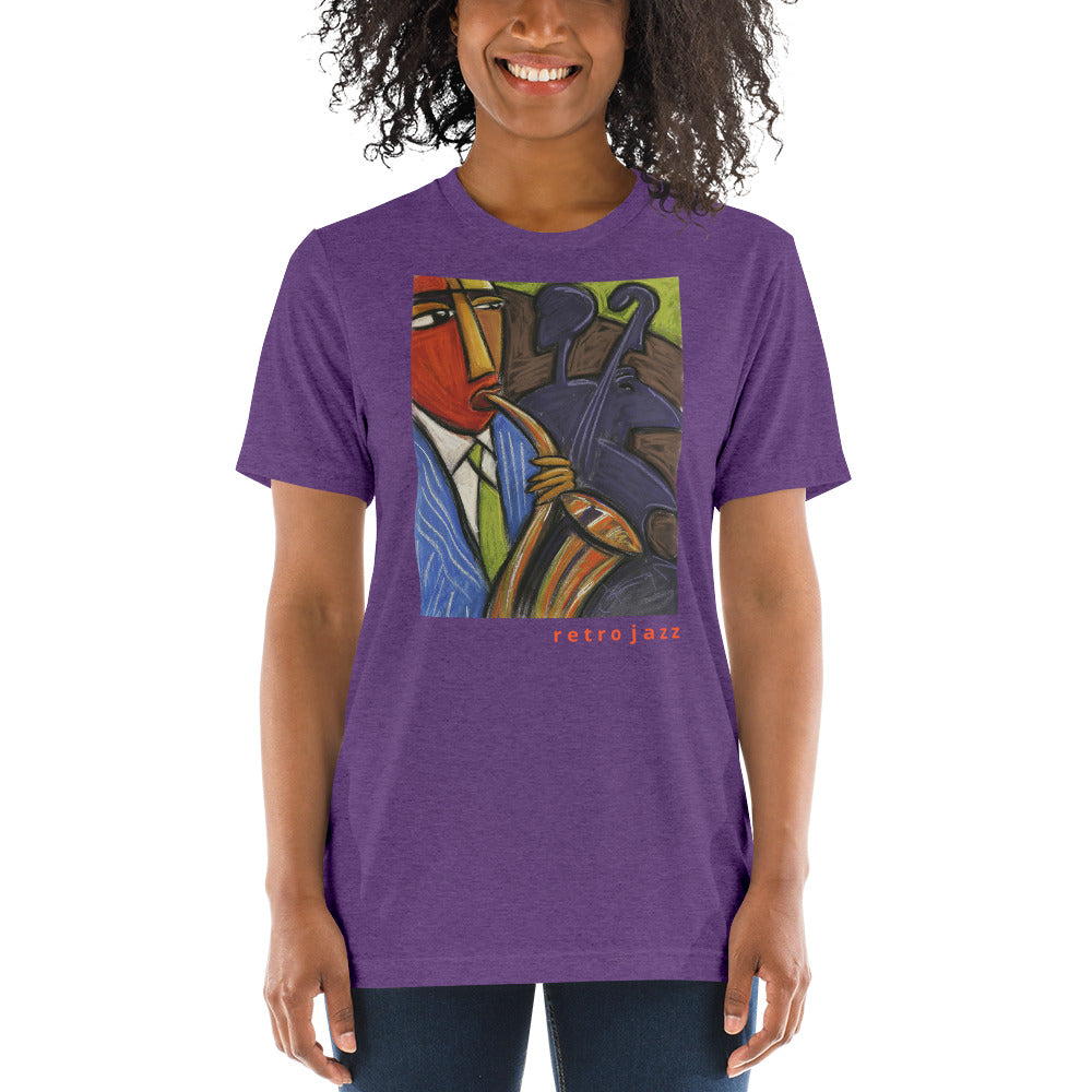 Retro Jazz Super Soft Tri-Blend Short sleeve t-shirt