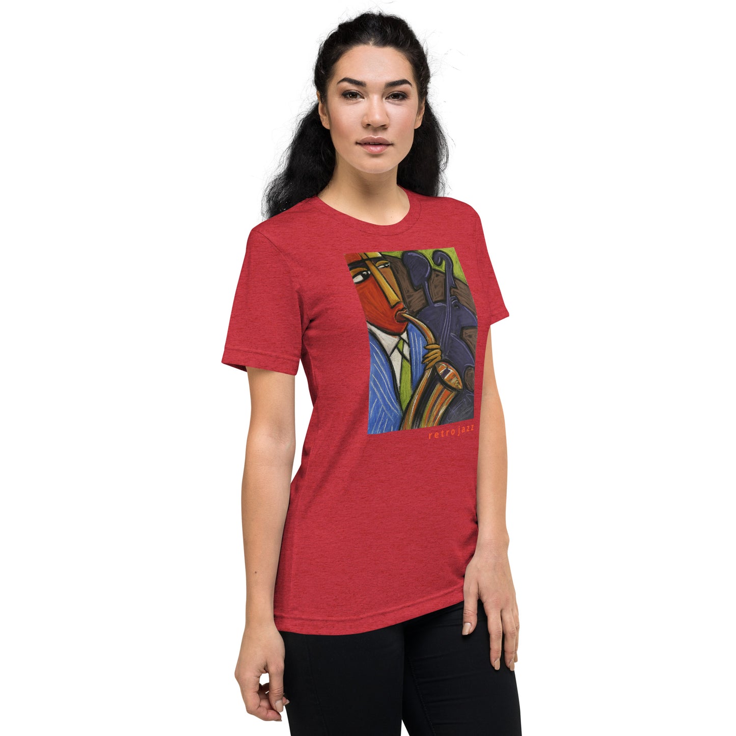 Retro Jazz Super Soft Tri-Blend Short sleeve t-shirt