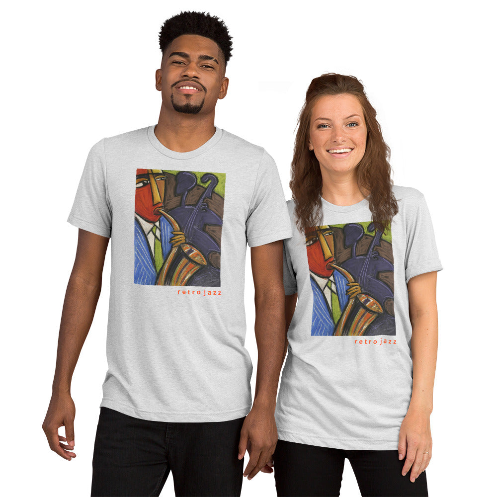 Retro Jazz Super Soft Tri-Blend Short sleeve t-shirt