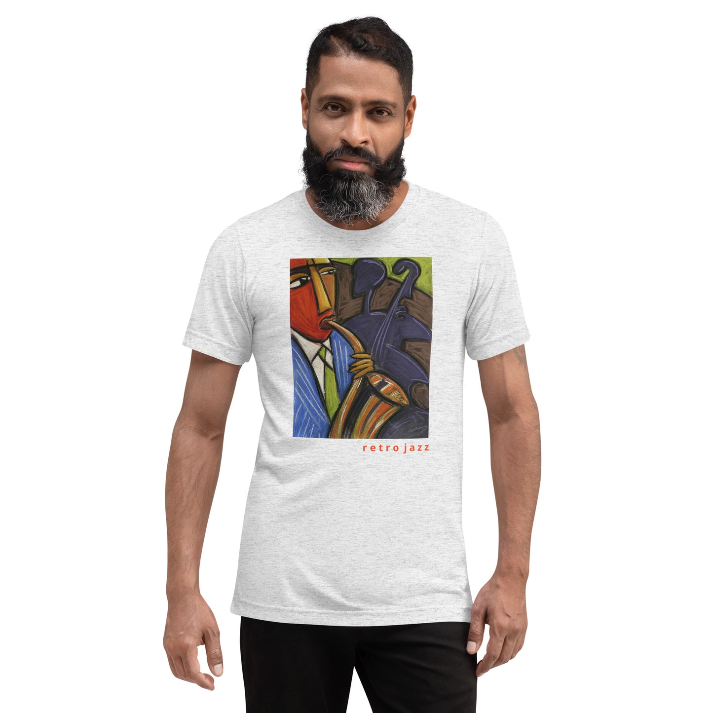 Retro Jazz Super Soft Tri-Blend Short sleeve t-shirt