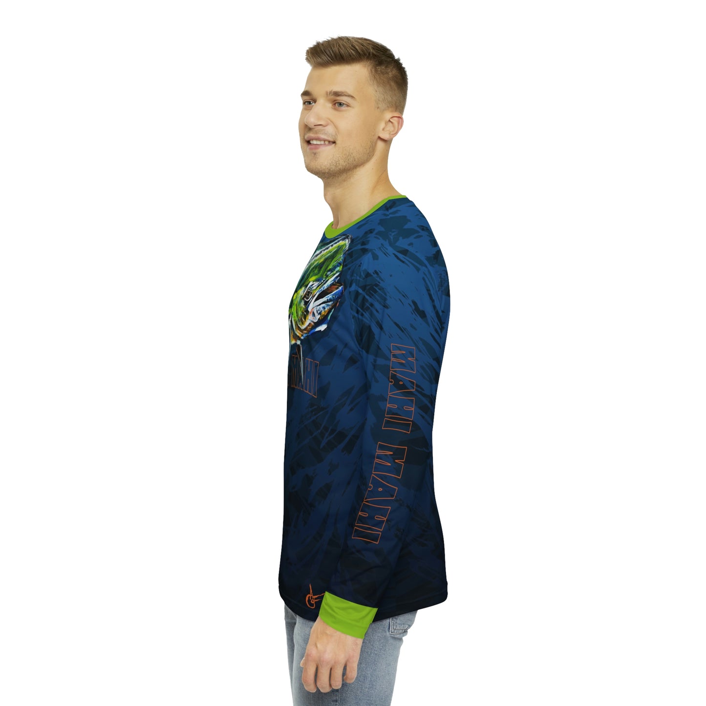 Mahi Mahi Men's Long Sleeve Shirt (AOP)