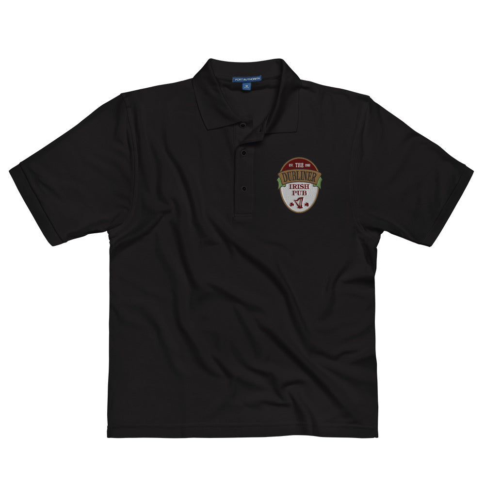 Men's Premium Embroidered Polo. - The Dubliner Classic Logo