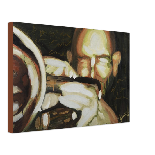 "out of your horn" 24" x 16" Print on Canvas