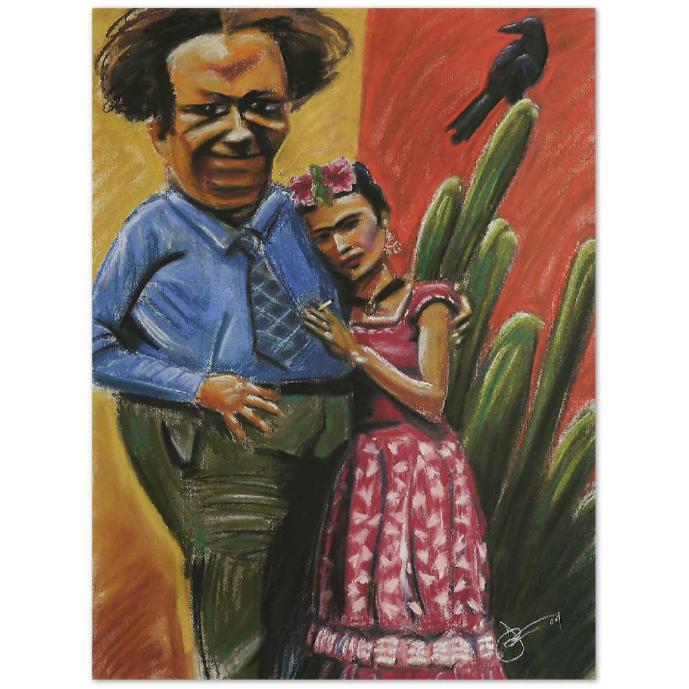 "Frida y Diego" 18" x 24" Museum-Quality Matte Paper Poster