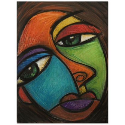 "colorful contemplation" 18" x 24" Museum-Quality Matte Paper Poster