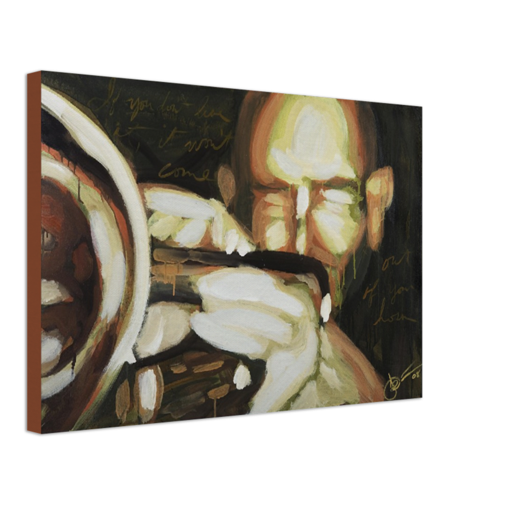 "out of your horn" 24" x 16" Print on Canvas