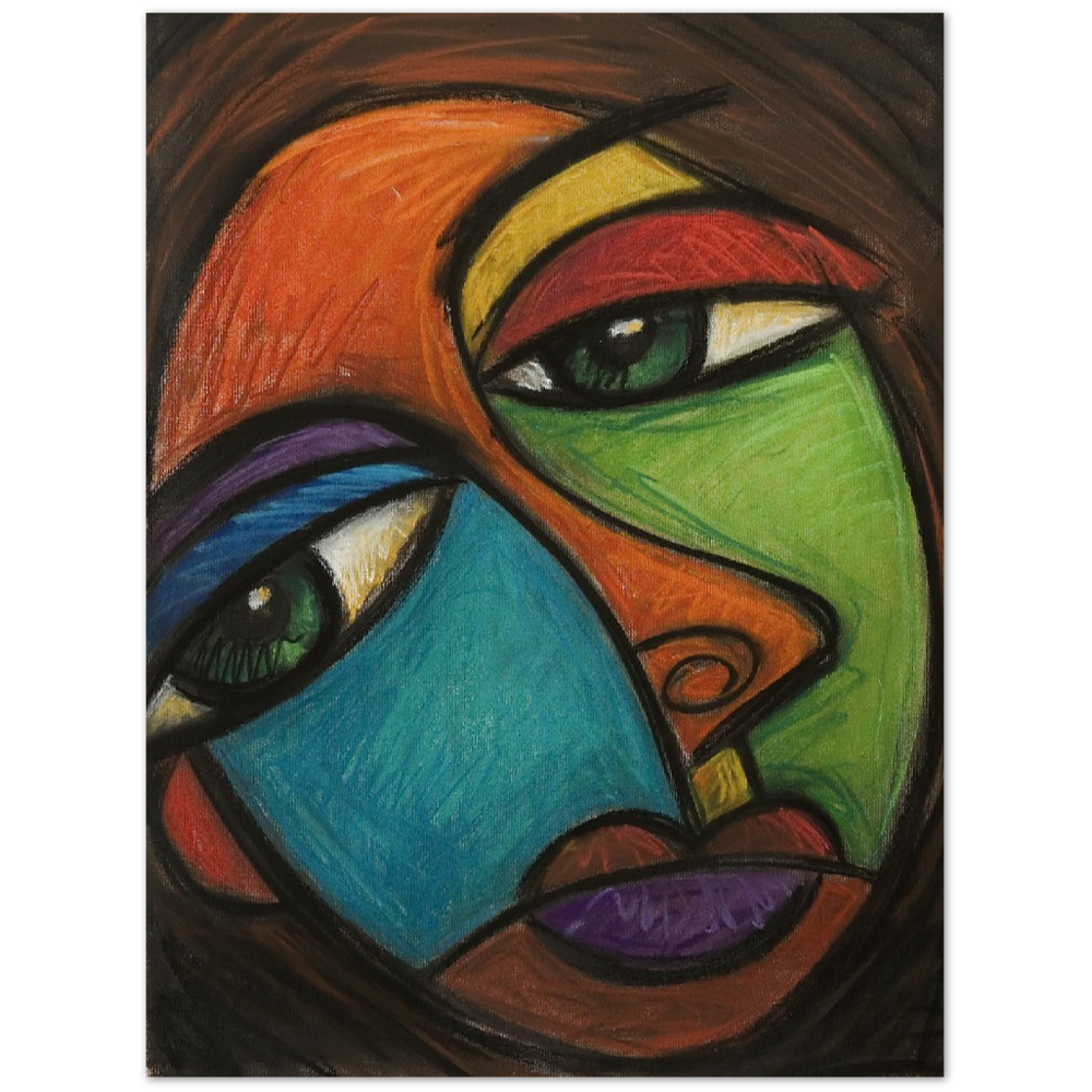 "colorful contemplation" 18" x 24" Museum-Quality Matte Paper Poster