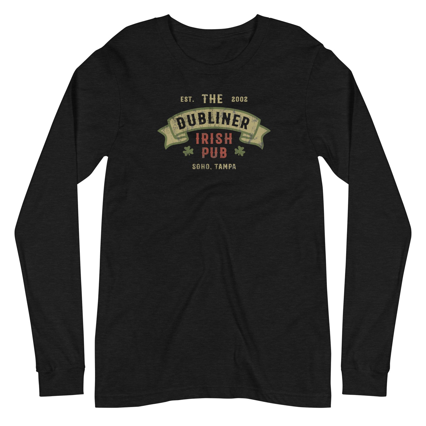 The Dubliner Irish Pub Distressed Logo Unisex Long Sleeve Tee