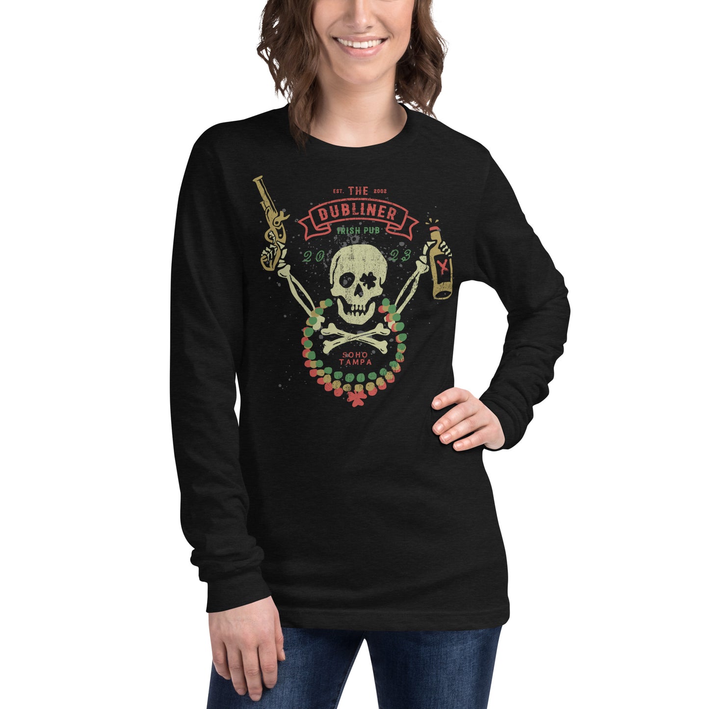 Dubliner Gasparilla 2023 Black Unisex Long Sleeve Tee