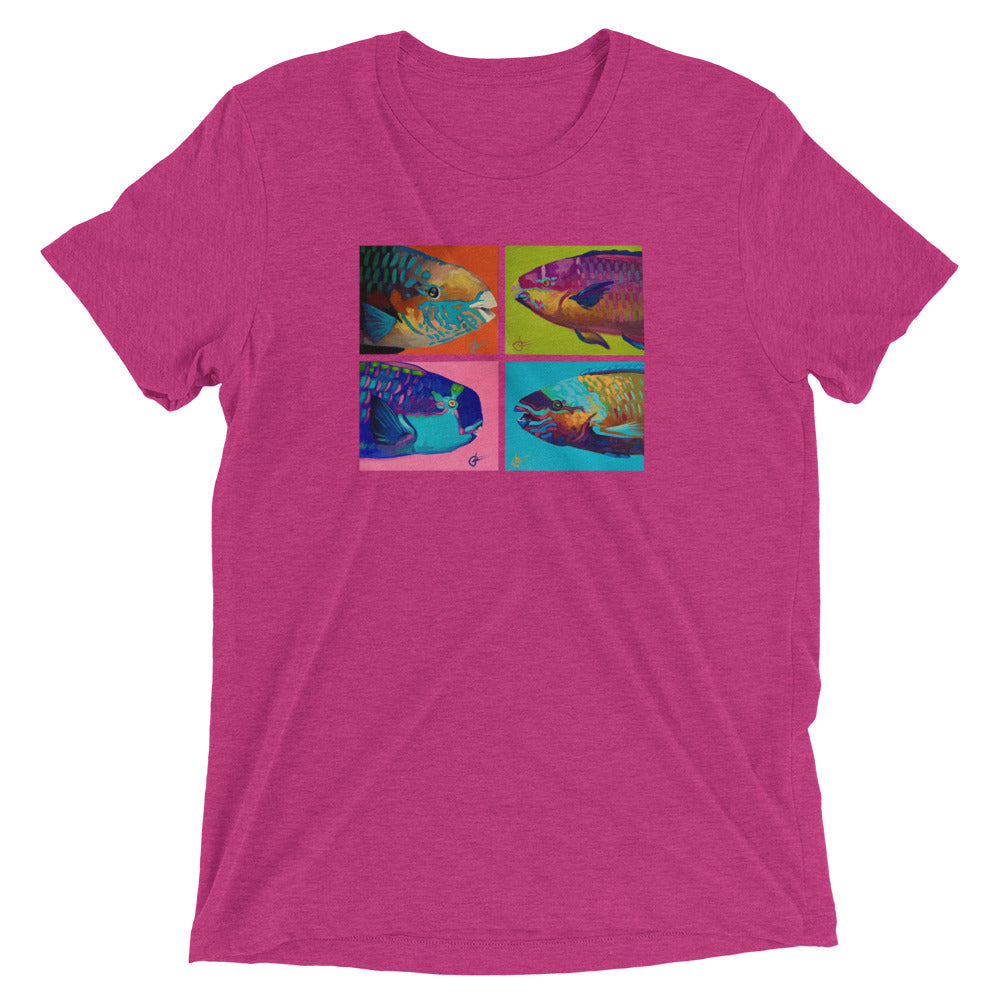 Super Soft Tri-Blend Short sleeve t-shirt - Parrotfish