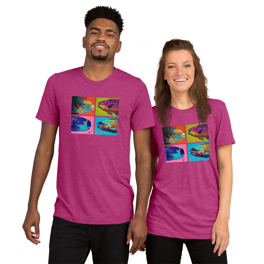 Super Soft Tri-Blend Short sleeve t-shirt - Parrotfish