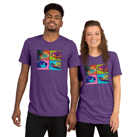 Super Soft Tri-Blend Short sleeve t-shirt - Parrotfish