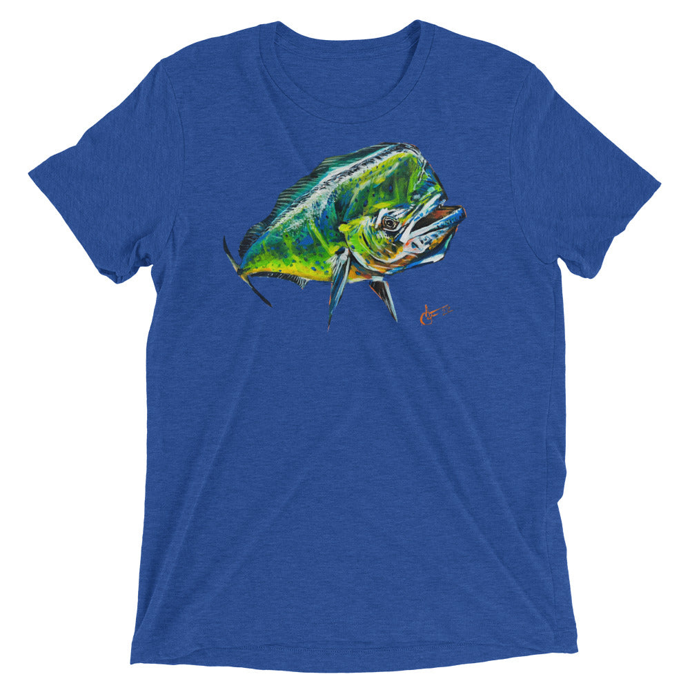 Super Soft Tri-Blend Short sleeve t-shirt - Mahi Mahi
