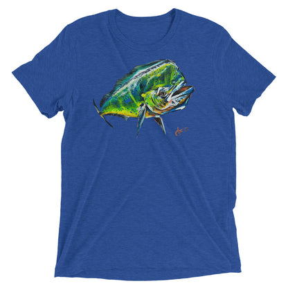 Super Soft Tri-Blend Short sleeve t-shirt - Mahi Mahi
